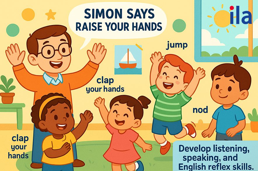 Các trò chơi tiếng Anh cho trẻ mầm non: Simon bảo (Simon says)