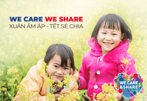 we care we share xuân ấm áp tết sẻ chia
