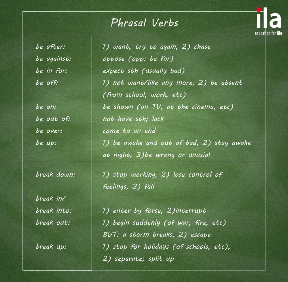 non-separable phrasal verbs