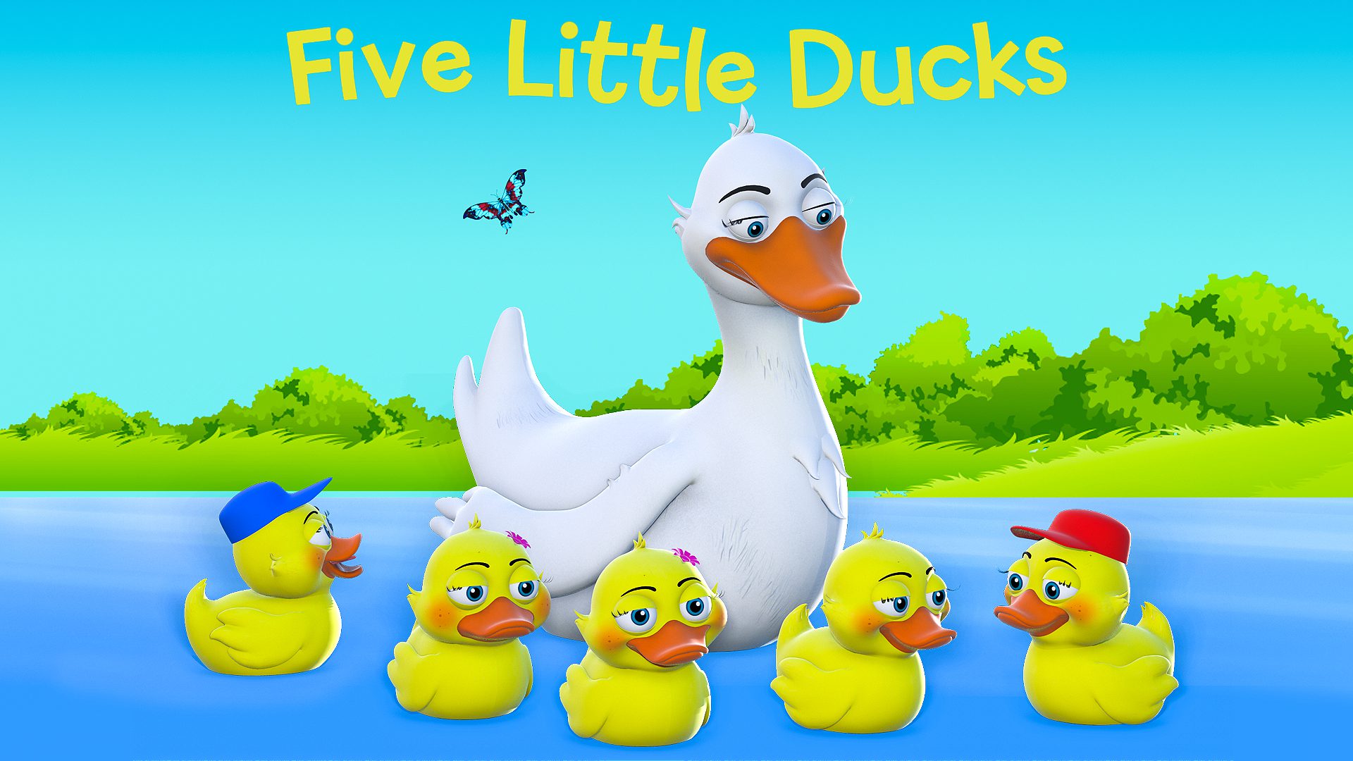Nhạc tiếng Anh cho trẻ sơ sinh: Five little ducks. 