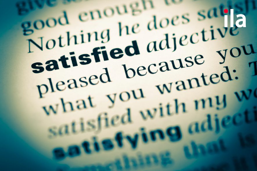 Định nghĩa satisfied là gì