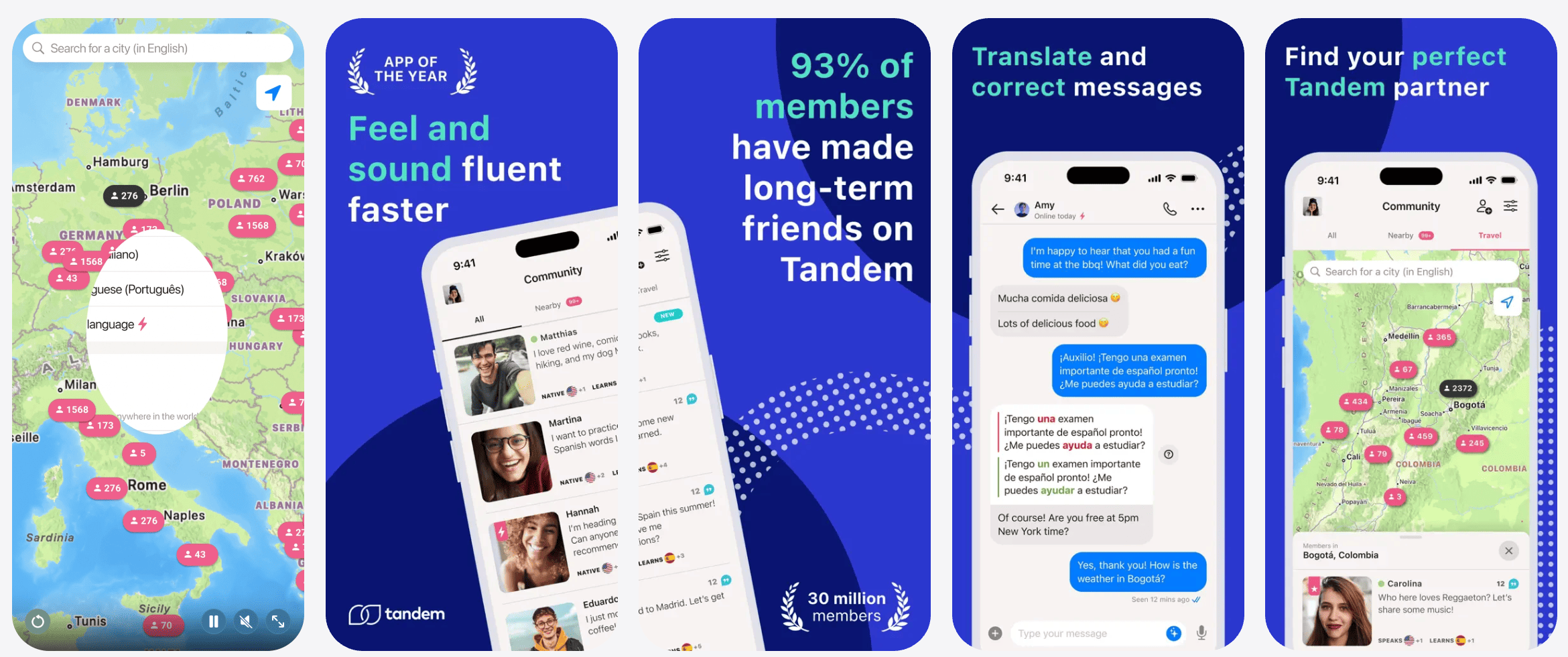 Tandem - Nền tảng trao đổi ngôn ngữ 1-1 chuyên nghiệp