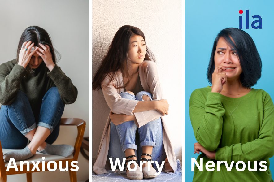 Phân biệt cách dùng anxious, worry, nervous