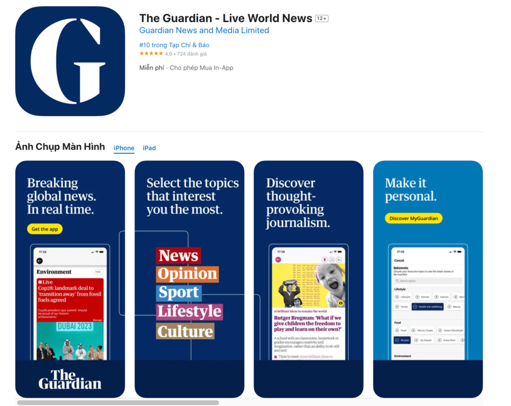 The Guardian - Báo tiếng Anh dễ đọc