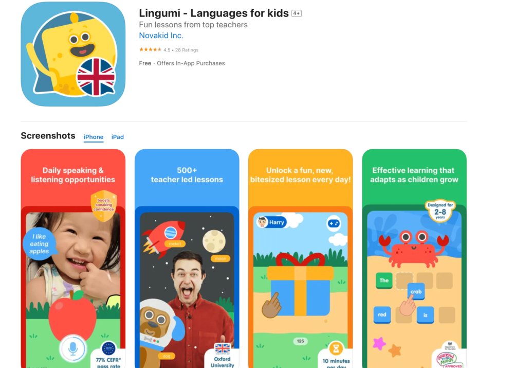 Lingumi - Languages for kids