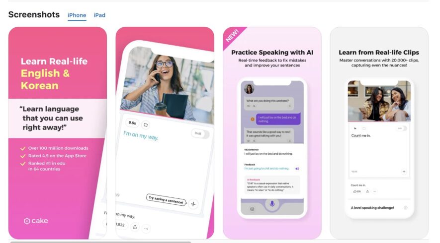 App luyện phát âm tiếng Anh miễn phí: Cake - Learn English