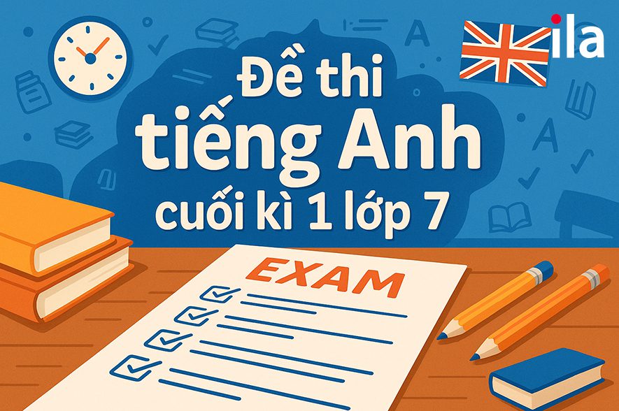3 đề thi tiếng Anh cuối kì 1 lớp 7 bám sát đề thật, kèm đáp án