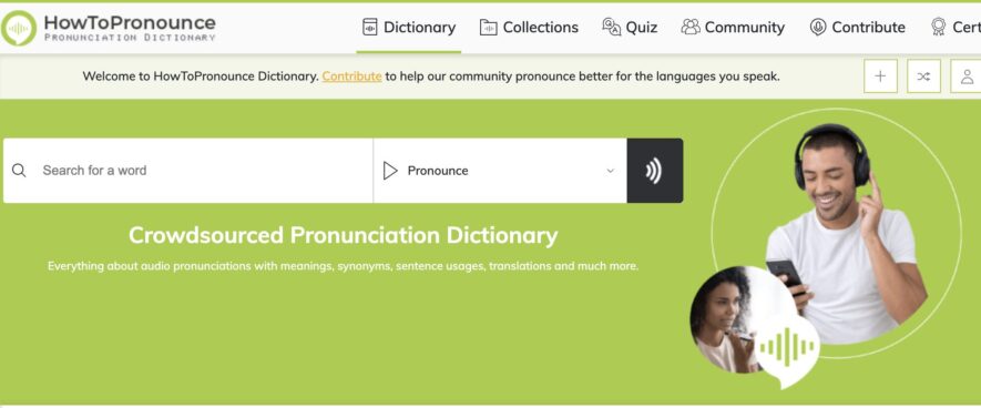 Web kiểm tra phát âm tiếng Anh miễn phí HowToPronounce