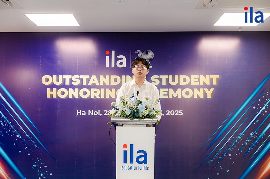 Em Thái Huy chia sẻ cảm nghĩ của mình