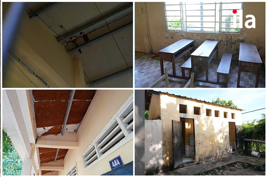 Điểm trường Giồng Nổi khi chưa nâng cấp