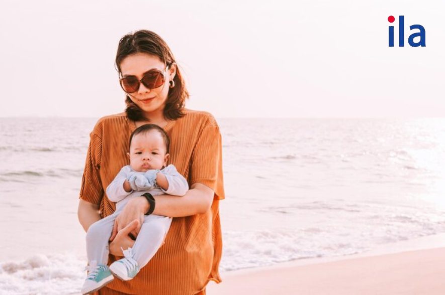 Bé 3 tháng đi biển được không? 