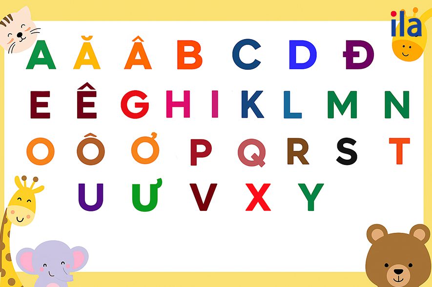 bảng chữ cái tiếng Việt lớp 1