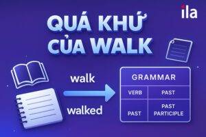 Quá khứ của Walk là Walked, nhưng dùng sao cho đúng?