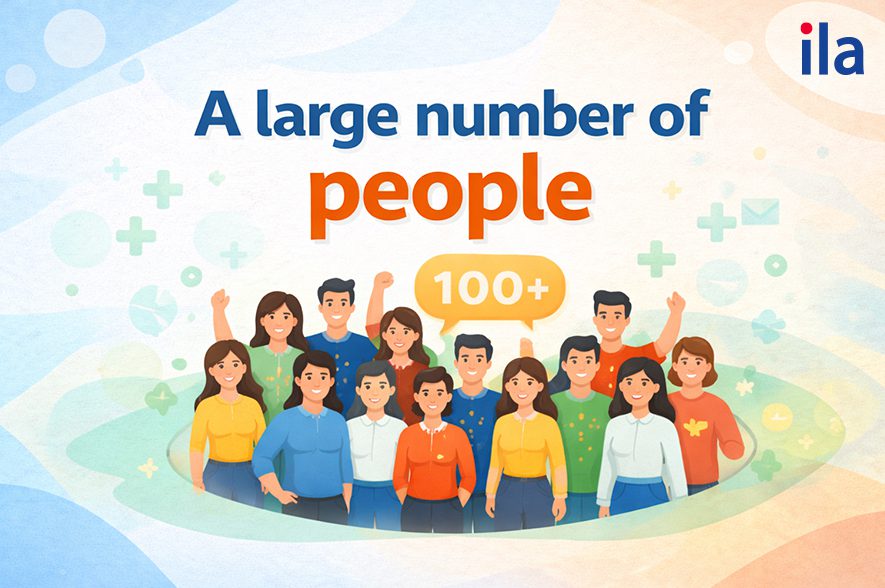 a large number of people