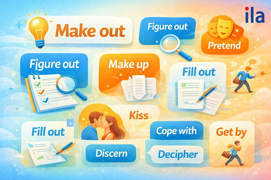 Các phrasal verbs đồng nghĩa với make out là gì?