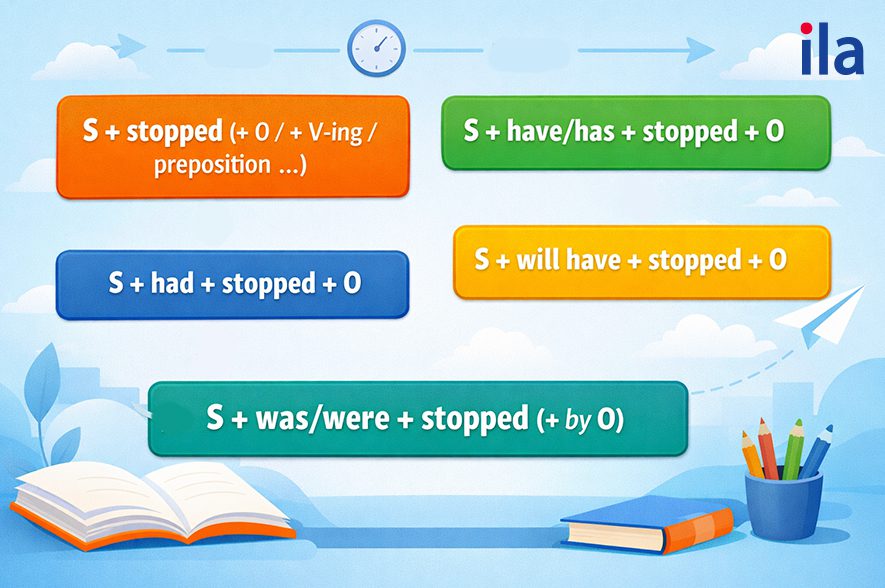 Các công thức với quá khứ của Stop