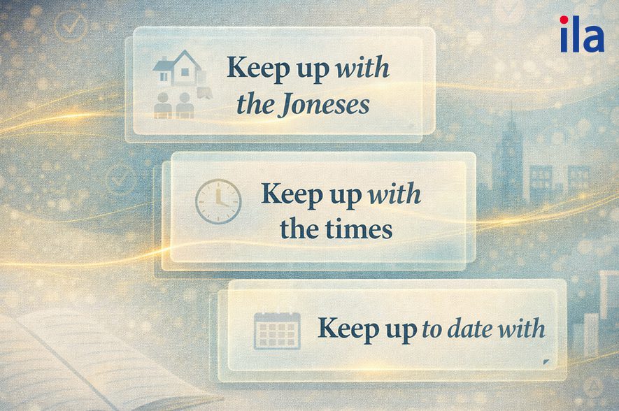 Các cụm mở rộng với keep up with