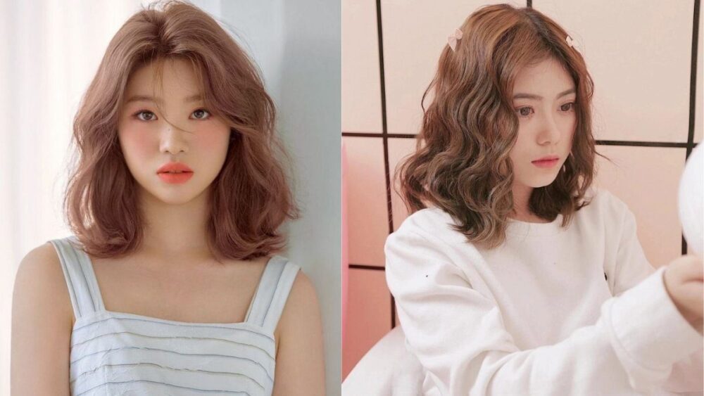 Tóc ngang vai uốn sóng lơi