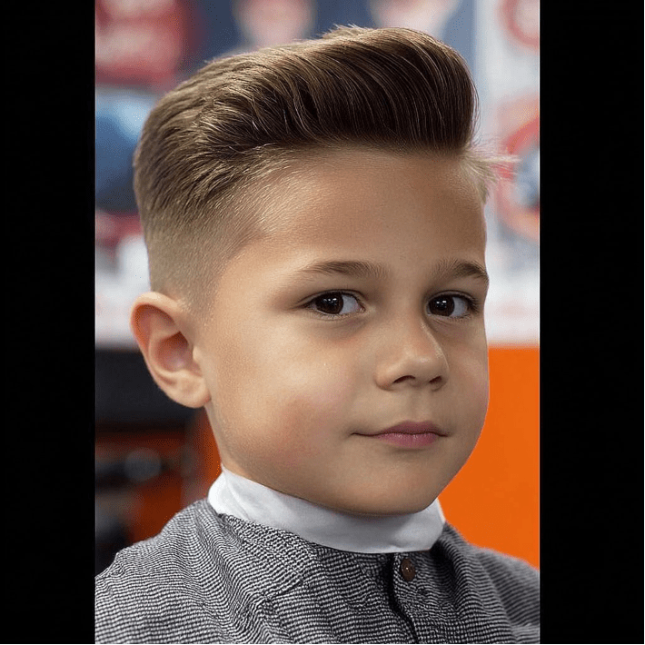 Kiểu tóc đẹp cho bé trai 11 tuổi: Kiểu tóc Pompadour và Quiff