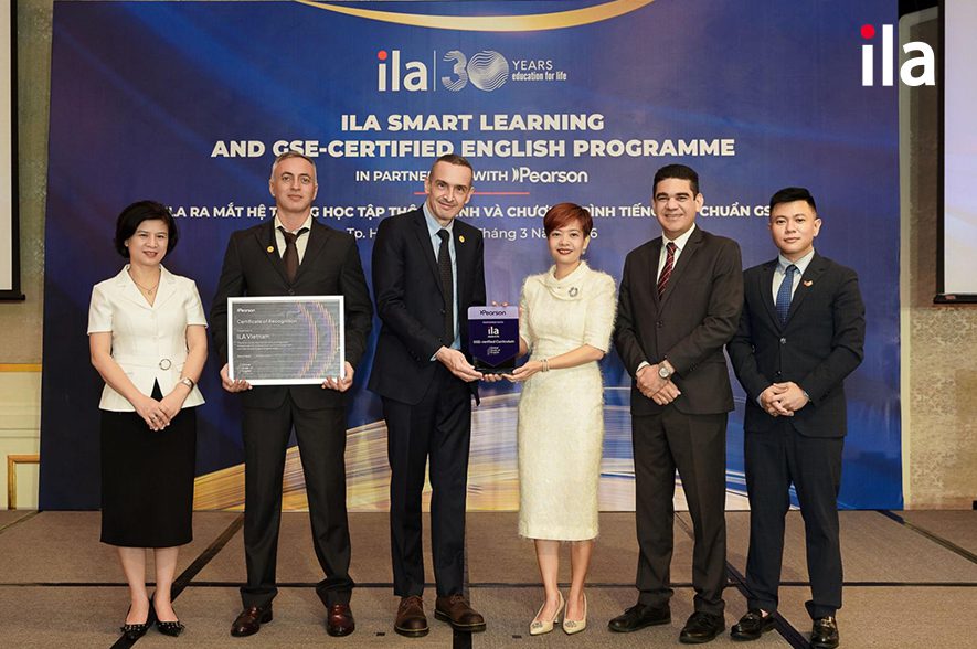Chương trình tiếng Anh của ILA đạt chuẩn GSE do Pearson chứng nhận