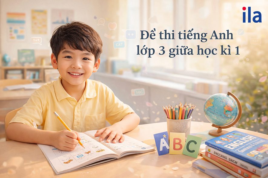 Đề thi tiếng Anh lớp 3 giữa học kì 1 bám sát sách giáo khoa và dạng đề mới