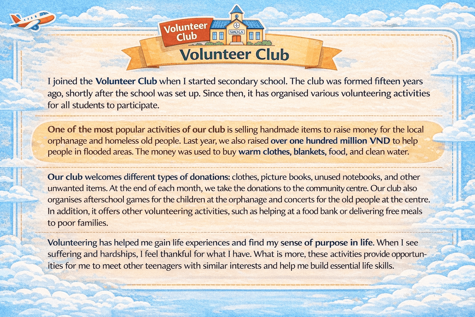 Unit 4 For a better community: Reading