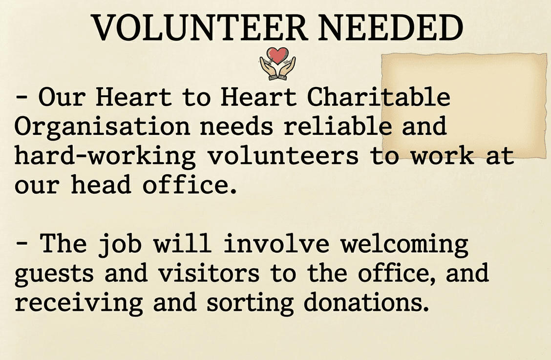 Read the job advert and answer the questions below