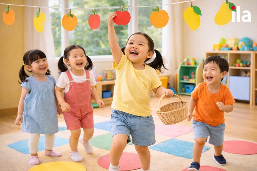 Trò chơi phát triển thể chất hái quả