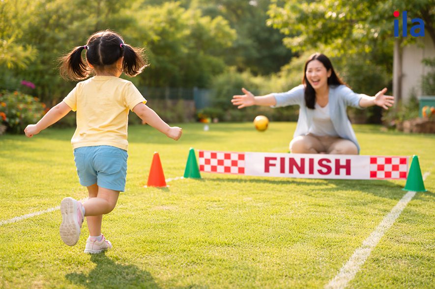 Trò chơi phát triển thể chất chạy về đích