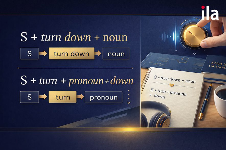 Cấu trúc turn down trong tiếng Anh
